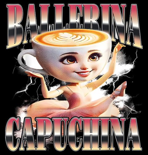Obrázek produktu Pánské tričko Italský Brainrot Ballerina Capuchina