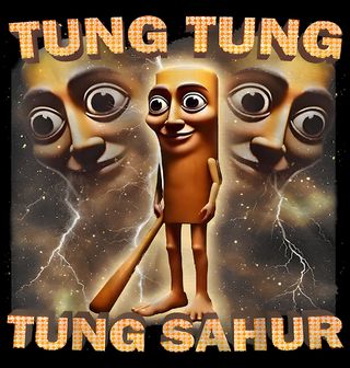 Obrázek 2 produktu Dámské tričko Italský Brainrot Tung Tung Tung Sahur