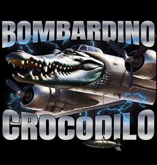 Obrázek 2 produktu Dámské tričko Italský Brainrot Bombardino Crocodilo