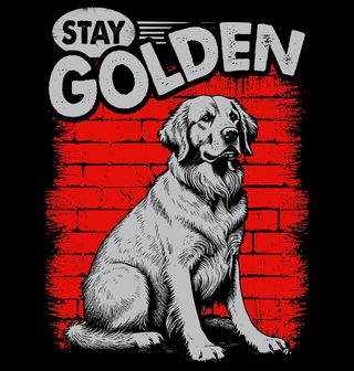 Obrázek 2 produktu Pánské tričko Zlatý Retrívr Stay Golden