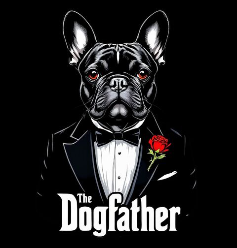 Obrázek produktu Dámské tričko The DogFather Kmotr Buldoček