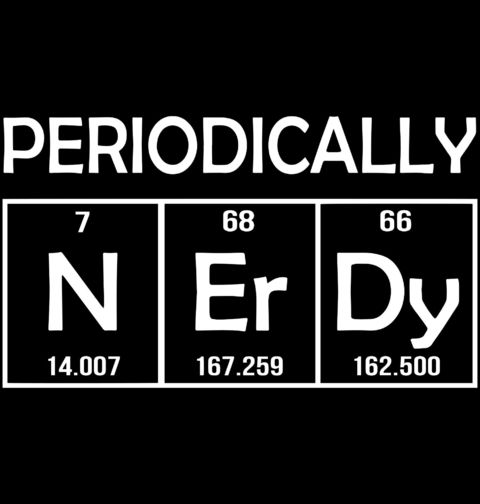 Obrázek produktu Dámské tričko Chemické prvky Nerdy