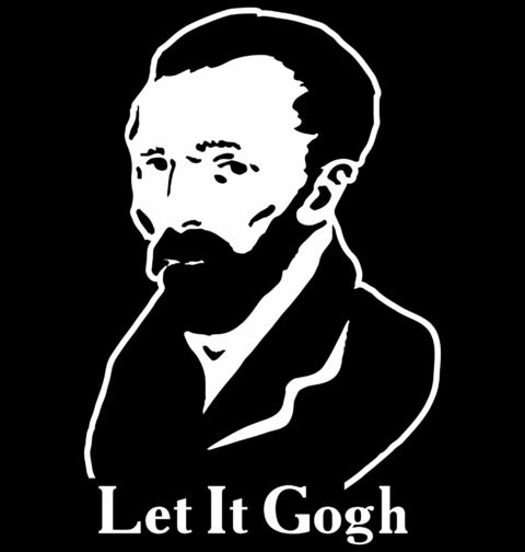 Obrázek produktu Dámské tričko Vincent van Gogh Let It Gogh