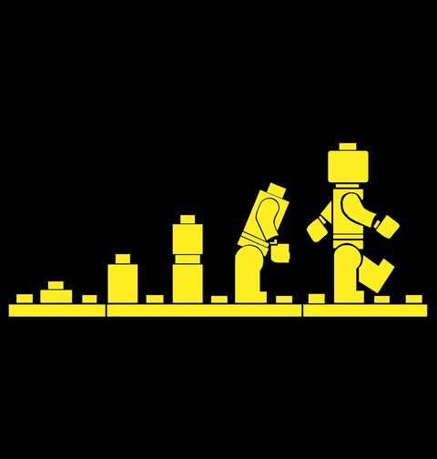 Obrázek produktu Pánské tričko Evoluce Lego Postavičky