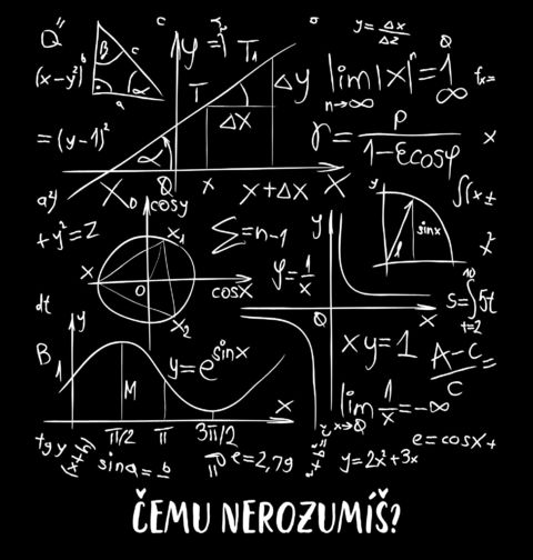 Obrázek produktu Pánské tričko Čemu nerozumíš? Matematické rovnice