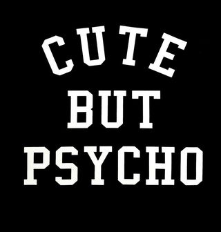 Obrázek 2 produktu Dámské tričko Cute but psycho "Roztomilá, ale Psycho" (Velikost: XXL)