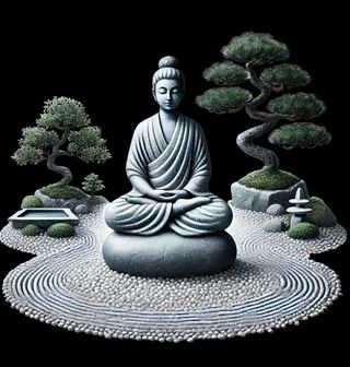 Obrázek 2 produktu Dámské tričko Buddha mezi Bonsajemi