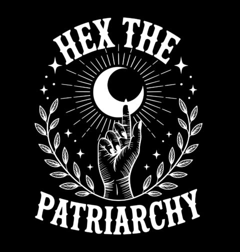 Obrázek produktu Dámské tričko Kletba na Patriarchát Feminist Witch