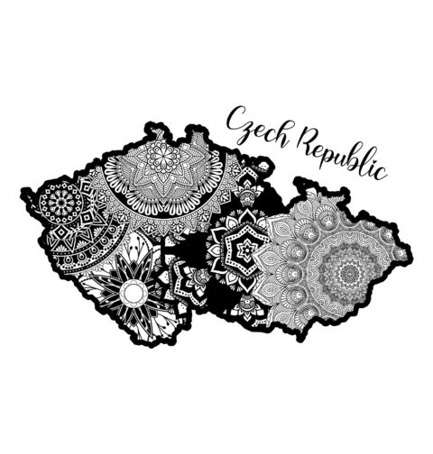 Obrázek produktu Pánské tričko Mandala Česka Czech Republic