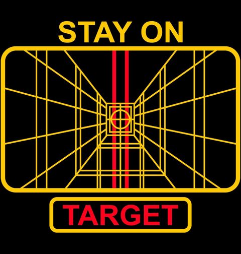 Obrázek produktu Dámské tričko Drž se cíle Stay On Target Star Wars