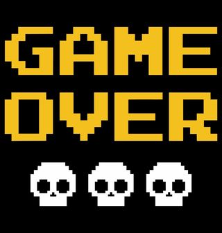 Obrázek 2 produktu Dámské tričko 0 životů Konec Hry Game Over