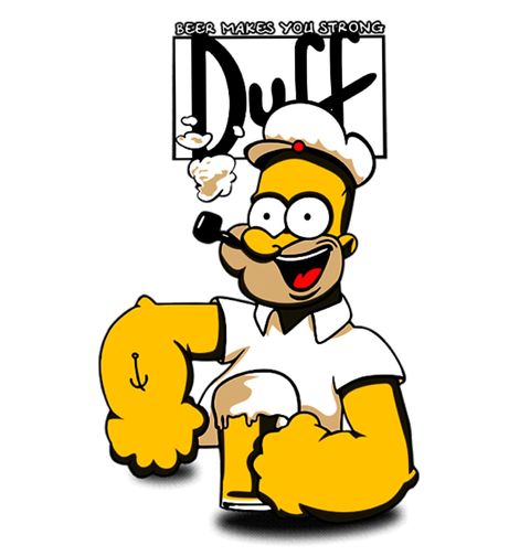 Obrázek produktu Pánské tričko Homer Simpson "Duff Power" The Simpsons