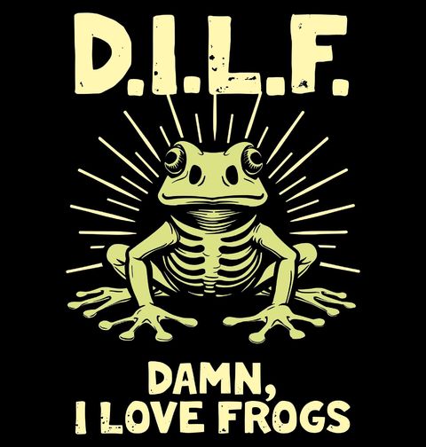 Obrázek produktu Pánské tričko D.I.L.F. Damn, I Love Frogs