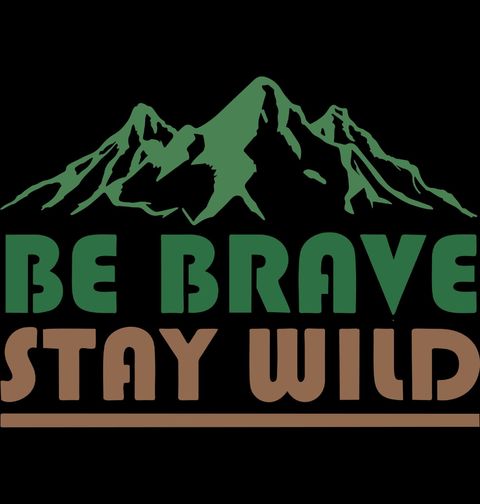 Obrázek produktu Dámské tričko Buď odvážný, zůstaň divoký Be Brave Stay Wild