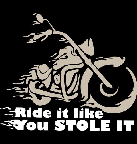 Obrázek produktu Dámské tričko Jezdi, jako bys ji ukradl Motorcycle