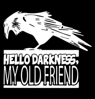 Obrázek 2 produktu Pánské tričko Temný Havran Hello Darkness My Old Friend