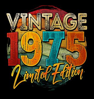 Obrázek 2 produktu Dámské tričko Vintage 1975 Limitovaná edice