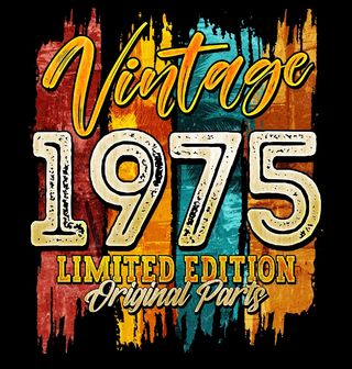 Obrázek 2 produktu Dámské tričko Vintage 1975 Originální díl