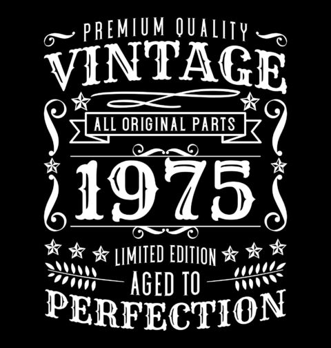 Obrázek produktu Dámské tričko Ročník 1975 Premium Quality