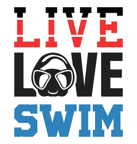 Obrázek produktu Pánské tričko Žij, miluj, plav Live Love Swim