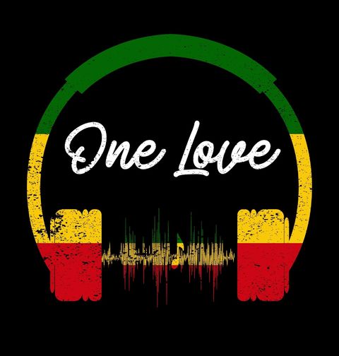 Obrázek produktu Dámské tričko Sluchátka Míru One Love