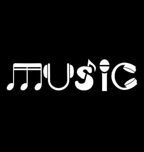 Obrázek produktu Pánské tričko Hudební Prvky Music