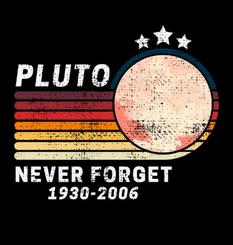 Obrázek produktu Dámské tričko Pluto Never Forget 1930–2006