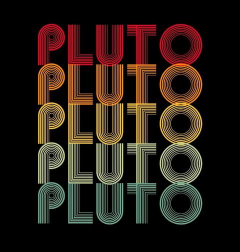 Obrázek produktu Dámské tričko Pluto Retro Planeta