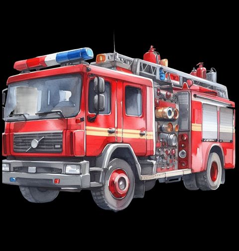Obrázek produktu Dámské tričko Hasičské auto Fire Truck