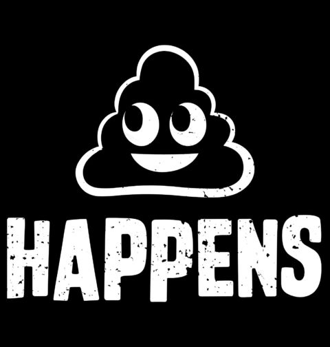 Obrázek produktu Dámské tričko Shit Happens Poop Emoji