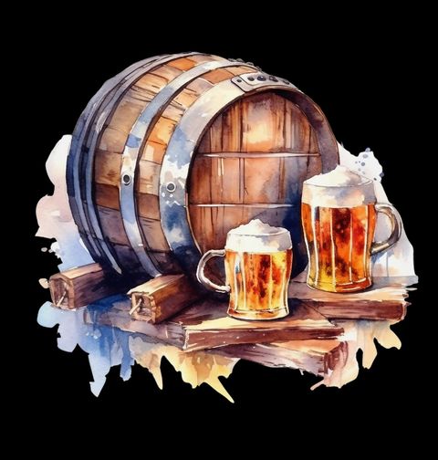 Obrázek produktu Dámské tričko Pivní Sud Beer Barrel