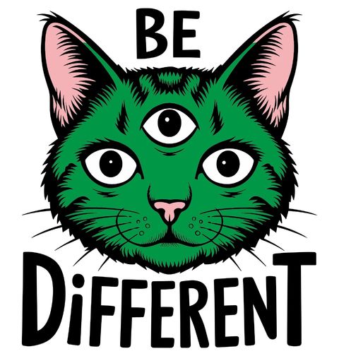 Obrázek produktu Dámské tričko Kočka s Třetím Okem Be Different