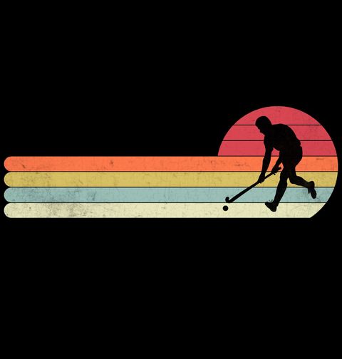 Obrázek produktu Dětské tričko Hráč Pozemního Hokeje Retro Vintage Hockey