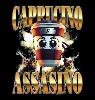 Obrázek 2 produktu Dámské tričko Italský Brainrot Cappuccino Assasino