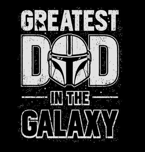 Obrázek produktu Pánské tričko Nejlepší táta v galaxii Mandalorian