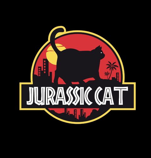 Obrázek produktu Pánské tričko Jurská Kočka Jurassic Cat