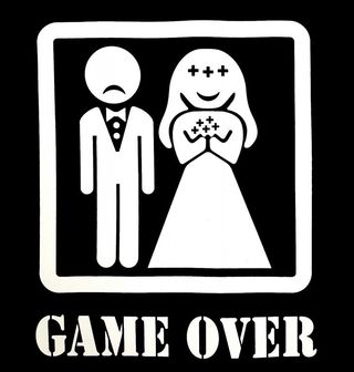 Obrázek 2 produktu Pánské tričko Game Over Manželství = Konec hry