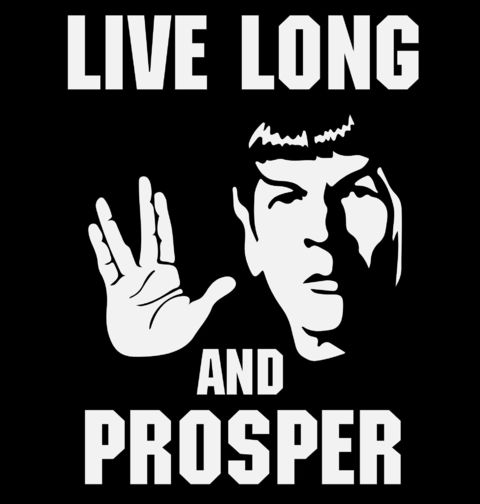 Obrázek produktu Dámské tričko Žij dlouho a blaze Star Trek