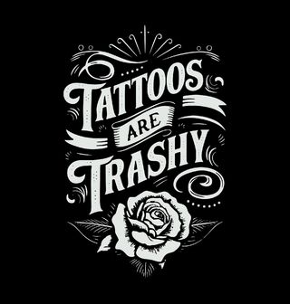 Obrázek 2 produktu Dámské tričko Tetování je nevkusné Tattoos are trashy