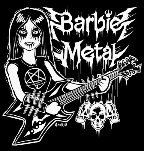 Obrázek produktu Dámské tričko Barbie Metal