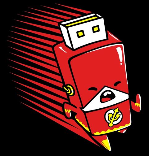 Obrázek produktu Pánské tričko Běžící flashka USB Flash