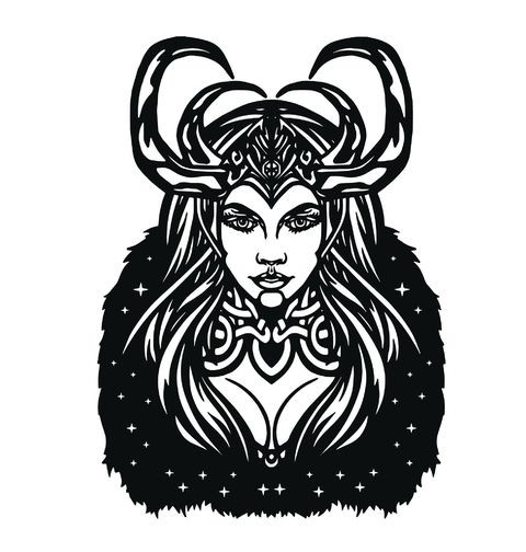 Obrázek produktu Dámské tričko Vikingská Bohyně Osudu Loki