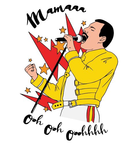 Obrázek produktu Dámské tričko Mama Ooooh Freddie Mercury 