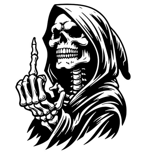 Obrázek produktu Pánské tričko Smrtka Prostředníček smrti Grim Reaper