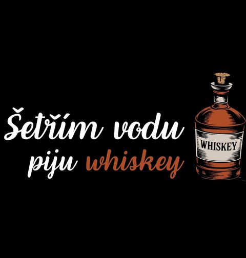 Obrázek produktu Dámské tričko Šetřím vodu piju whiskey