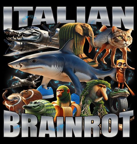 Obrázek produktu Pánské tričko Italský Brainrot Elita šílenství