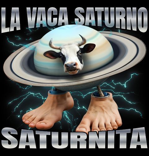 Obrázek produktu Dámské tričko Italský Brainrot La Vaca Saturno Saturnita