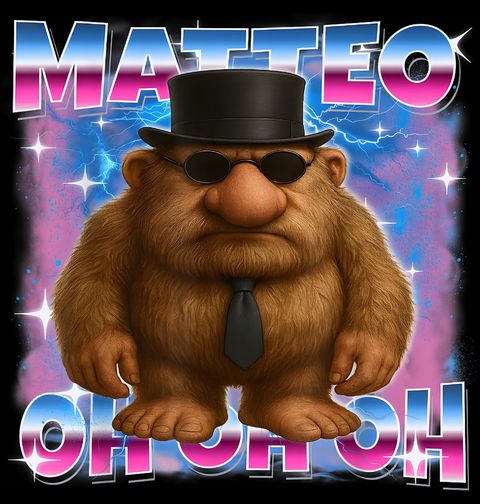 Obrázek produktu Pánské tričko Italský Brainrot Matteo Oh Oh Oh