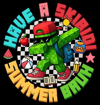 Obrázek 2 produktu Dámské tričko Have a Skibidi Summer Bruh Minecraft