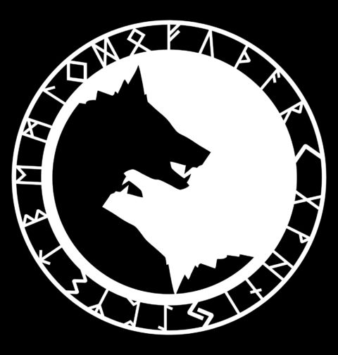 Obrázek produktu Pánské tričko Jin a Jang Vikingský Vlk Fenrir Yin Yang Norse Wolf